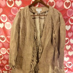 2XL  Newport News Leather Coat Jacket